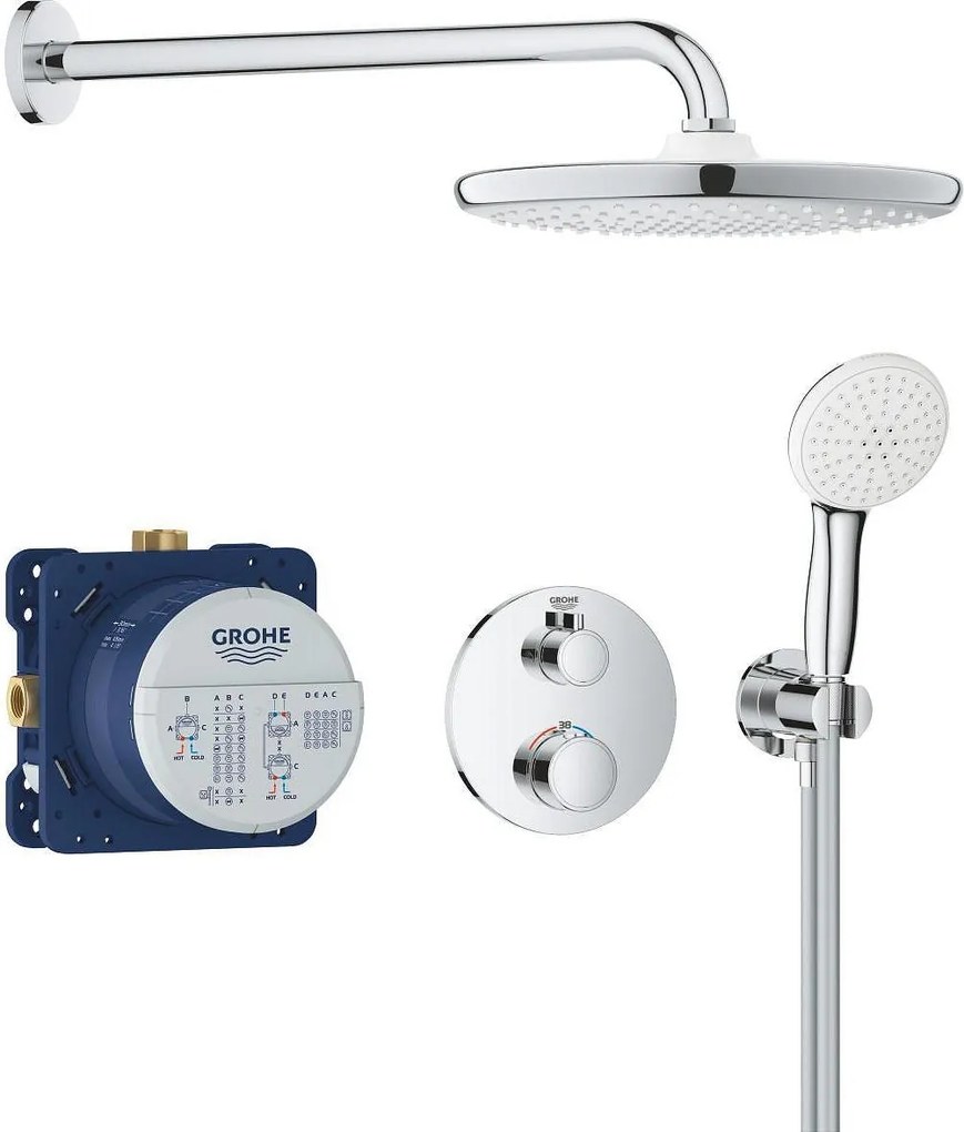 Grohtherm Комплект душ гарнитура за вграждане с Tempesta 250