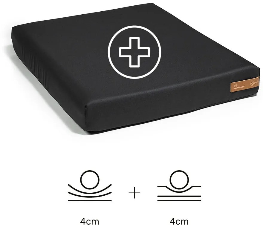 Черен ортопедичен кучешки матракта 110x90 cm Ori XXL - Rexproduct