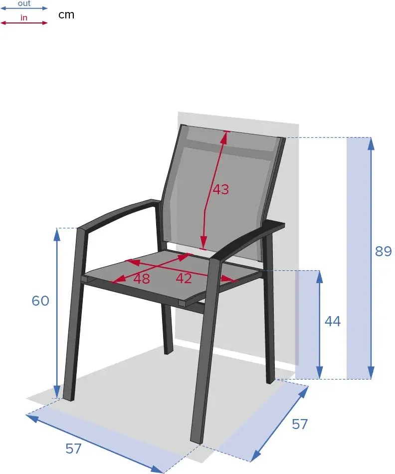 Градинска маса Hesperide Axiome 14