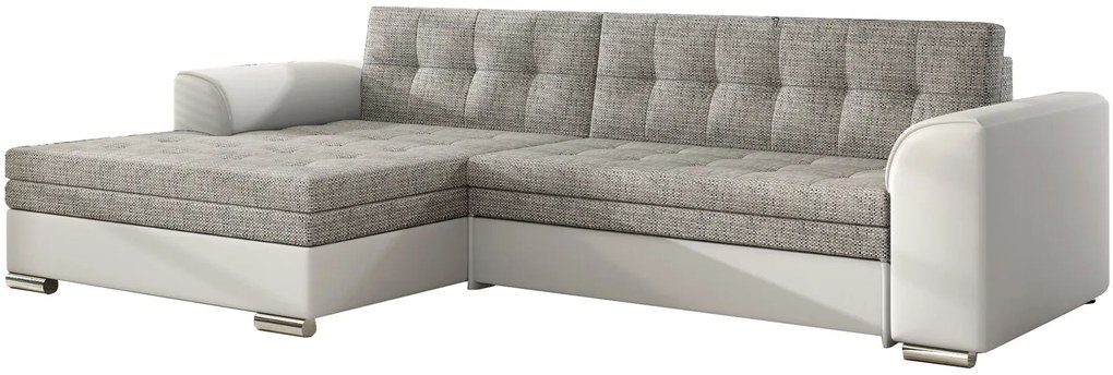 Ъгъл диван Comfort-Left-White - Gray