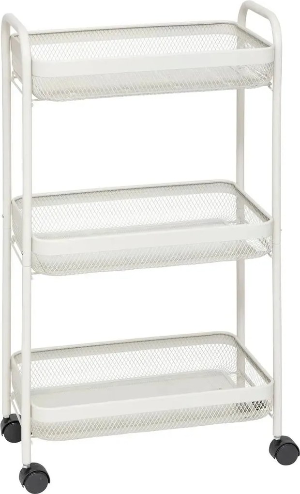 Кухненска количка 5five Mayaj, Метал, Правоъгълна - Слонова кост