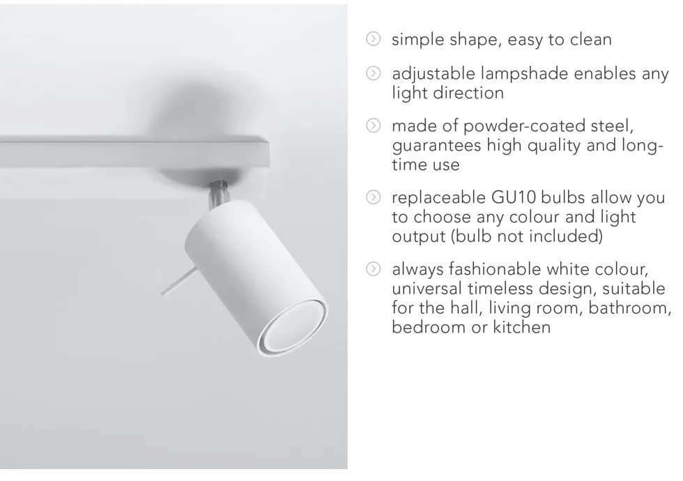 Бяла светлина за таван Etna - Sollux