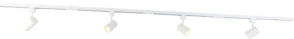 Модерна релсова система бяла 4-светлина 1-фазен - Yade