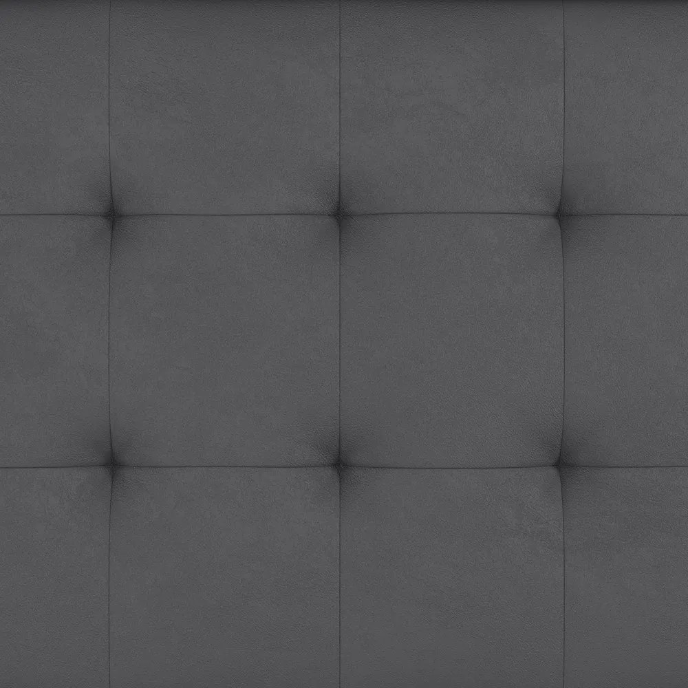 Сив разтегателен диван от изкуствена кожа 191 cm Maine – Støraa