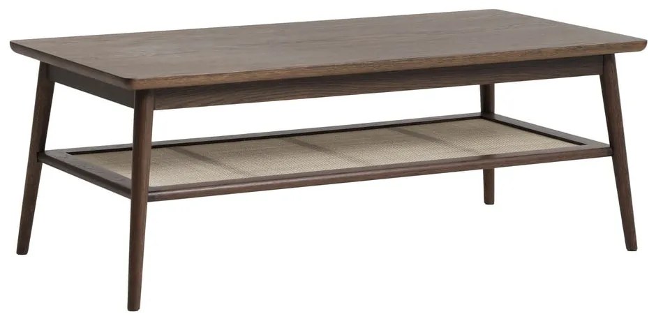Кафява масичка за кафе с дъбов плот 60x120 cm Barrali – Unique Furniture