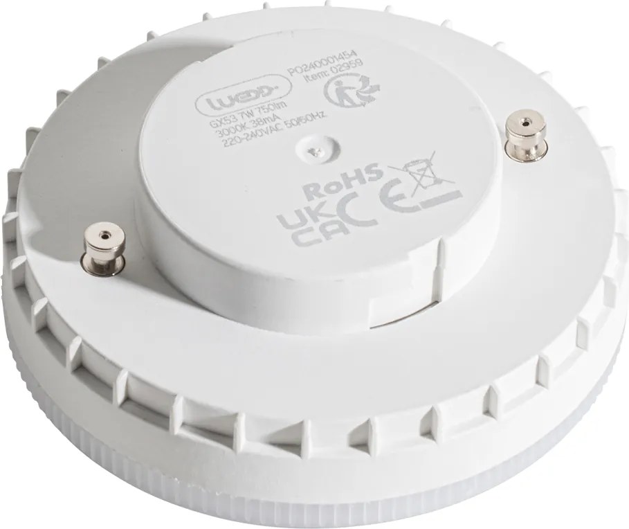 Комплект от 5 GX53 LED крушки 7W 750 lm 3000K