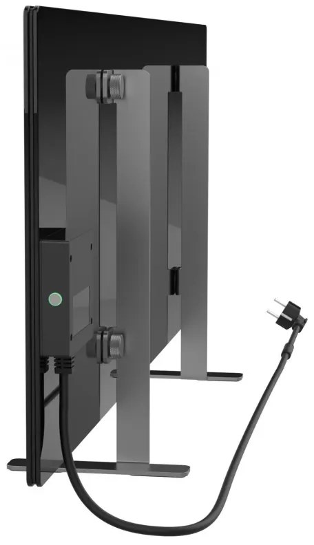 Разопакован: Електрически конвектор AENO AGH0002S, 700W, 30 м2, Мобилно приложение, Ултратънък, Wi-Fi, Черен