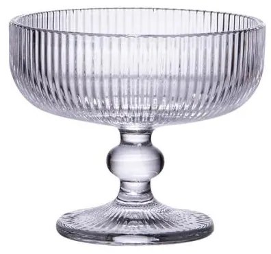 Horecano - Стъклена чаша на столче за десерти 280мл Ø12xh10см-BLOOM-(AT122107)