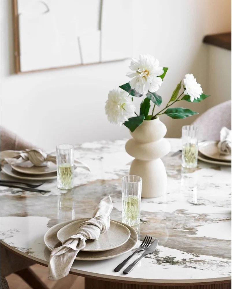 Бежови глинени чинии в комплект 4 бр. ø 27 cm Viola – House Nordic