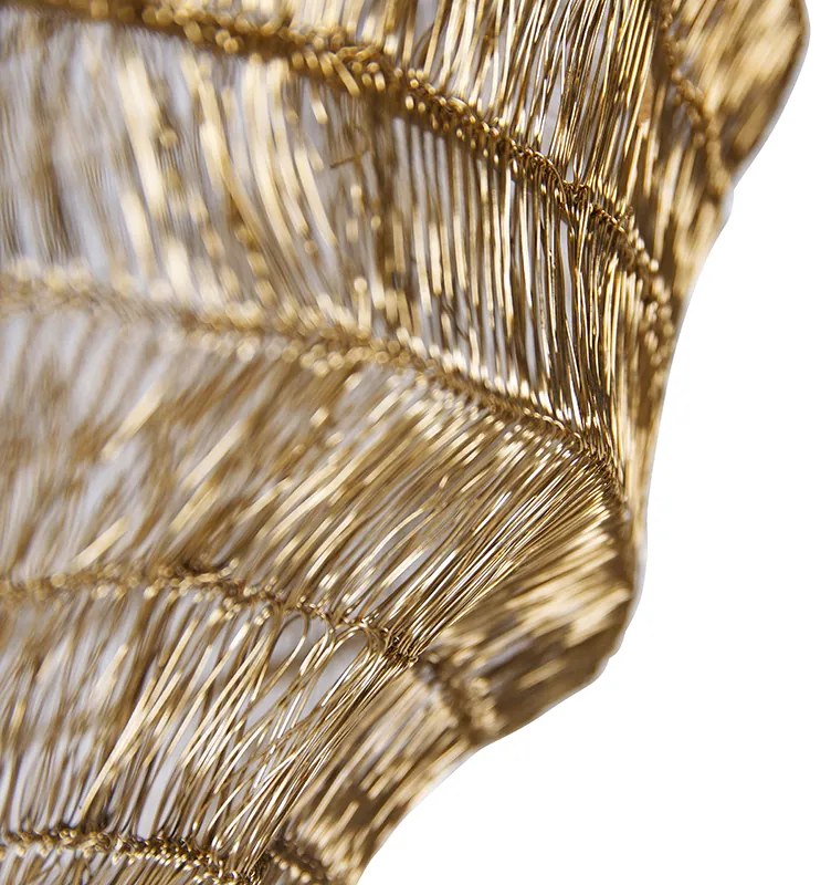 Ориенталска таванна лампа златиста 45 см - Vadi