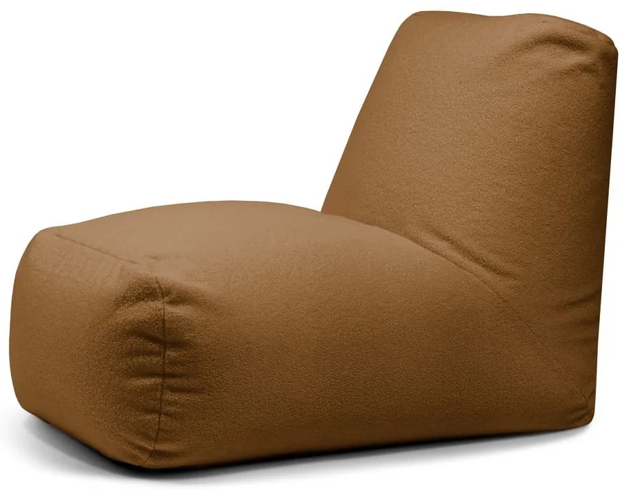 Кафяв пуф от букле Tube – SLOWDOWN