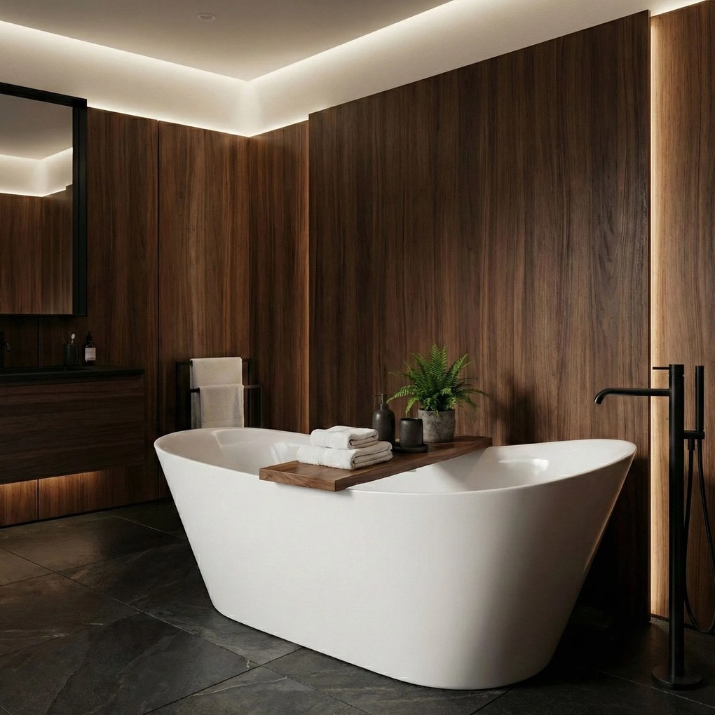 Свободностояща акрилна вана Lusso Slim 170