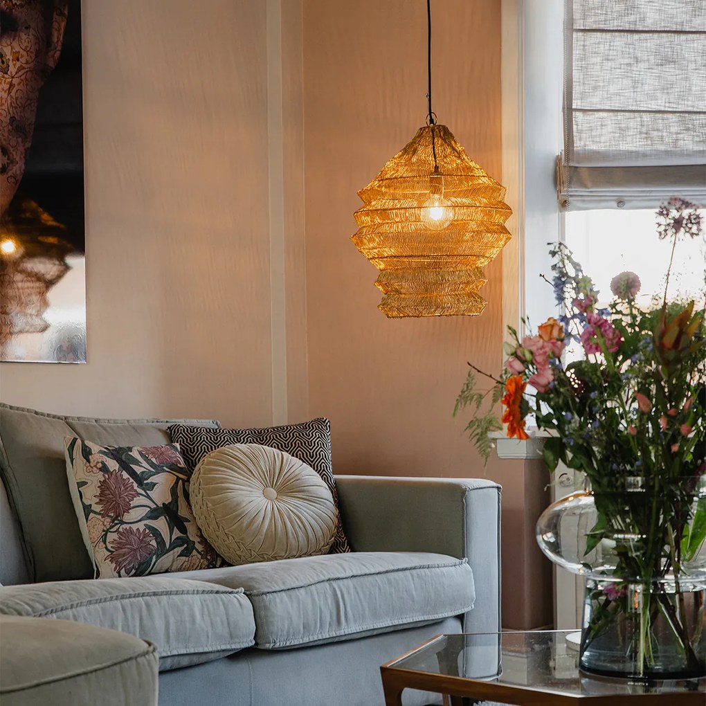 Ориенталски висящ аплик златист 45 см х 60 см - Vadi