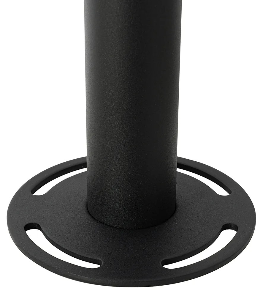 Модерна лампа фенер черна с прозрачно стъкло 200 см IP44 - Sfera