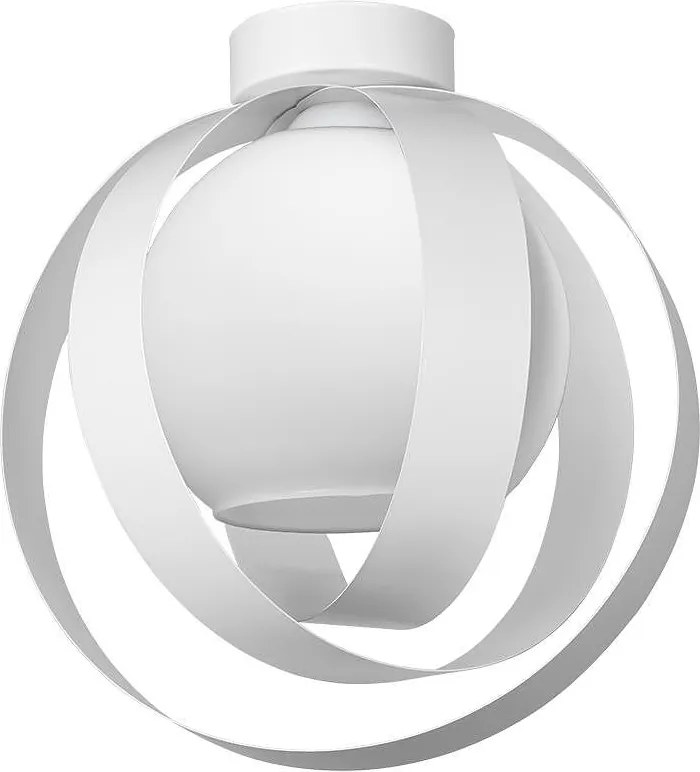 Плафон МАРТИС G, бял, 1xE27