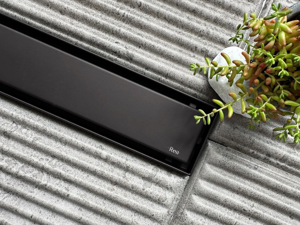 Линеен сифон REA Neox pro Black 100