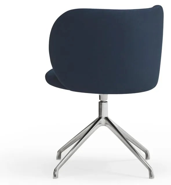 Тъмносин тапициран трапезен стол Mogi – Teulat