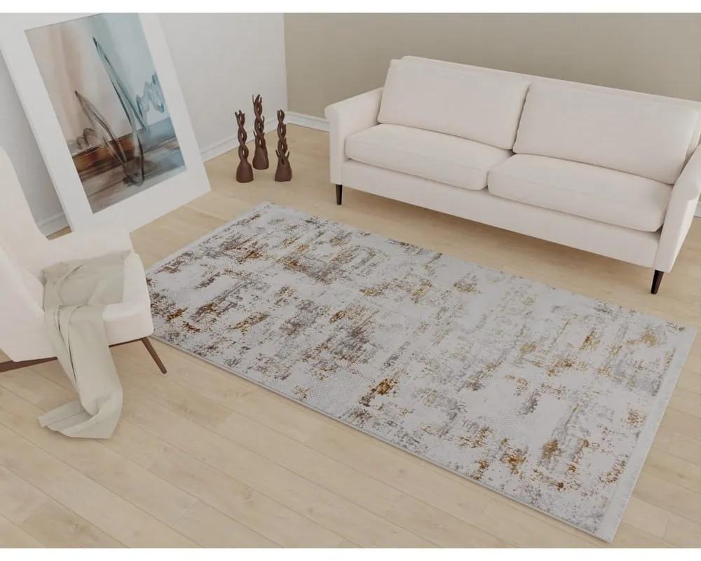 Кремав/златен килим подходящ за пране 80x150 cm Gold – Vitaus