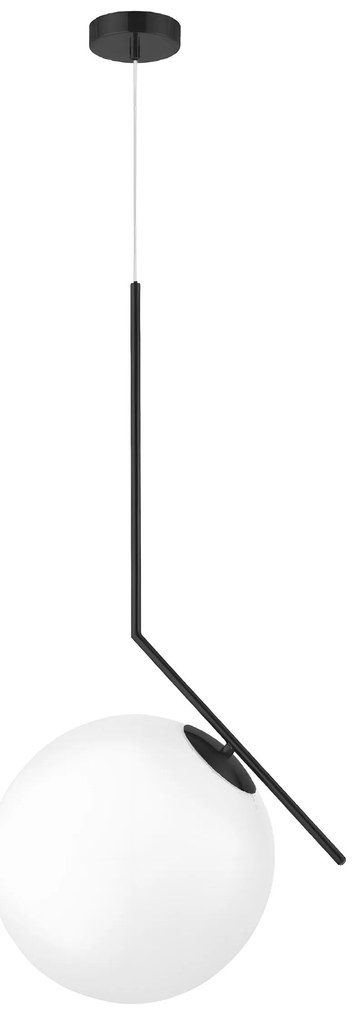 Пендел- СТЪКЛЕНА топка G107-1W BLACK WHITE