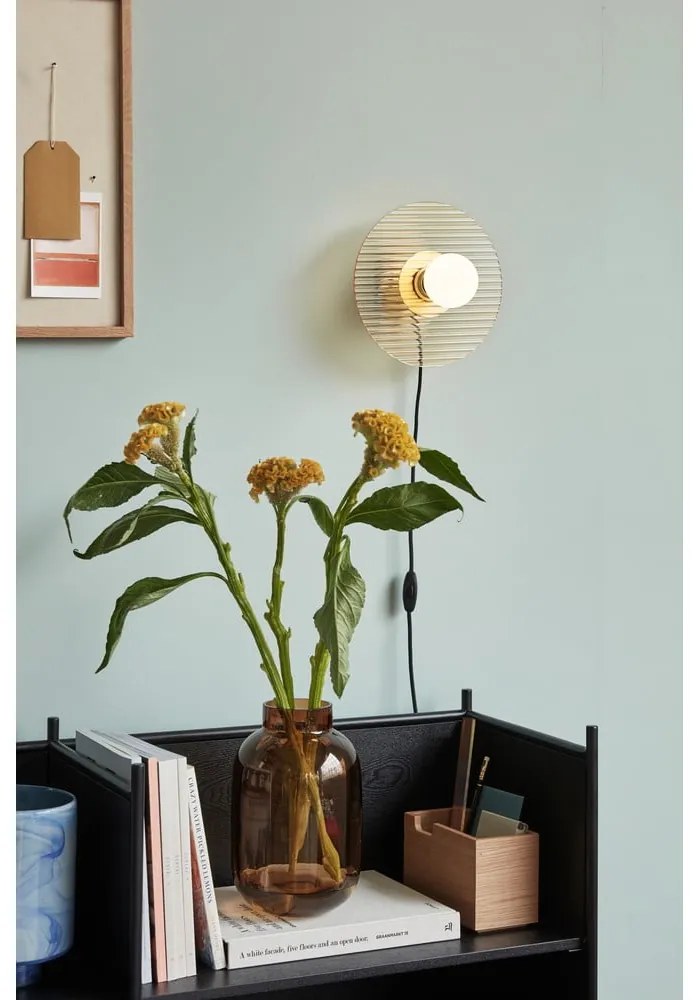 Оранжева затъмняваща се стенна лампа Halo – Hübsch