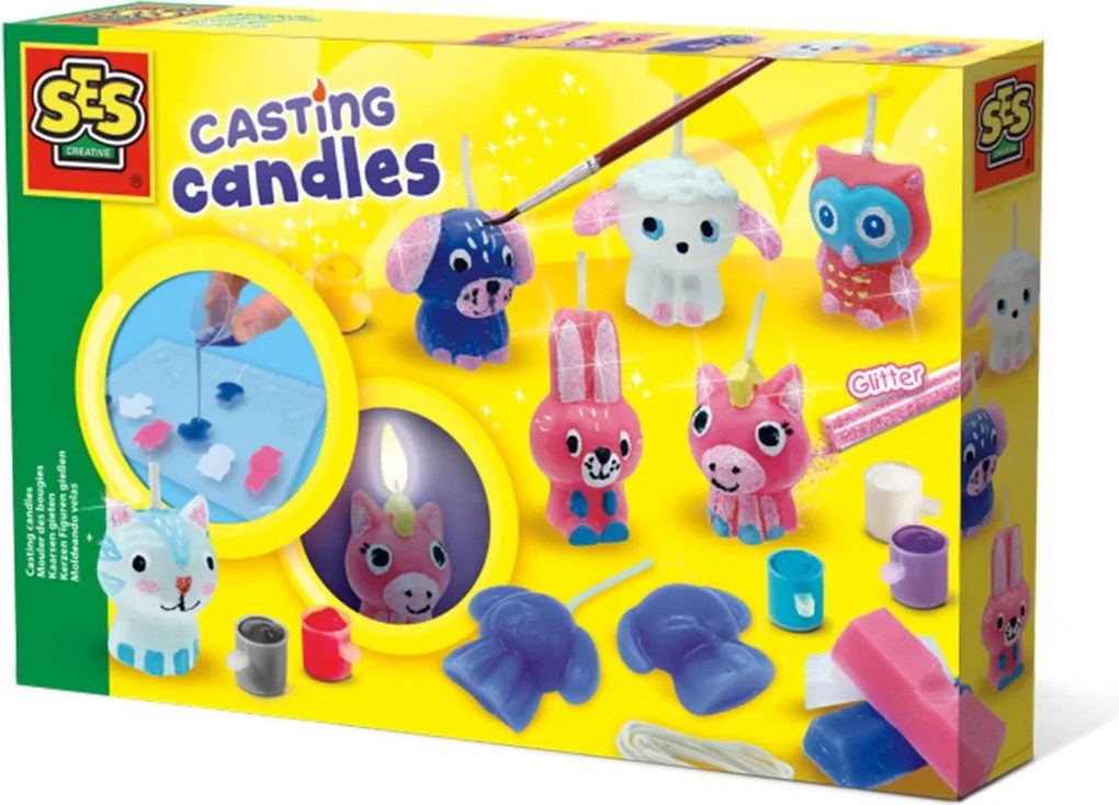 SES - Направи си свещи с брокат