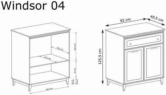 Шкаф WINDSOR W-4