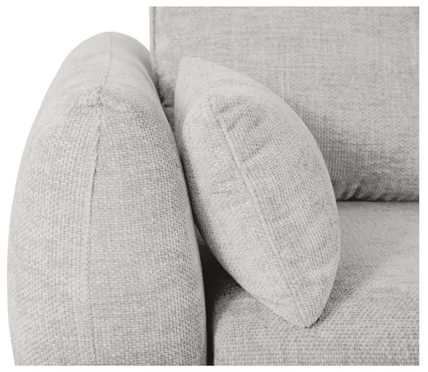 Светлосив ъглов диван (десен ъгъл) Matera - Cosmopolitan Design