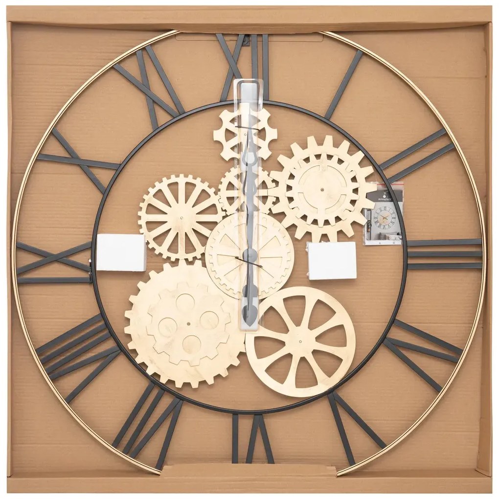 Стенен часовник atmosphera Isea, Механизъм, Ø90 см, Метал