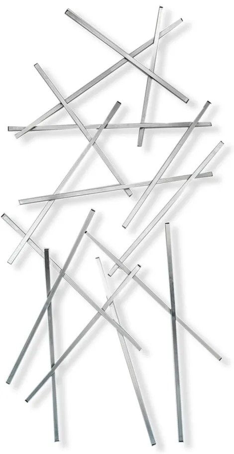 Метална стенна закачалка в сребрист цвят 100 cm Matches – Spinder Design