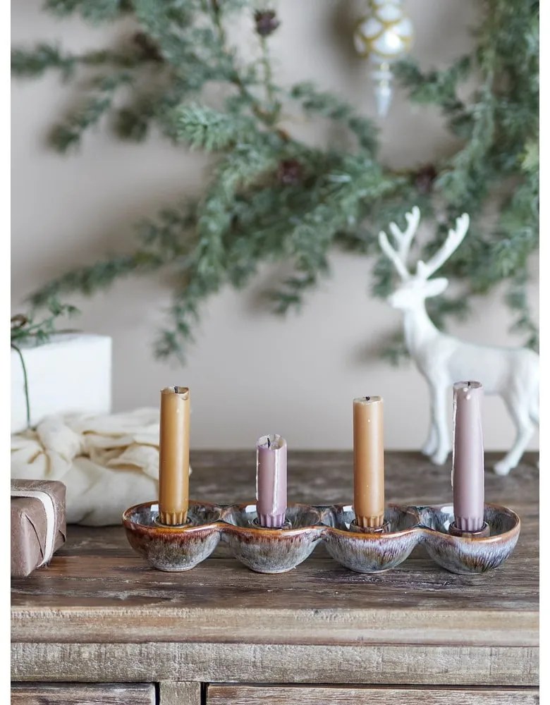 Адвент свещник от каменна керамика Kalia – Bloomingville