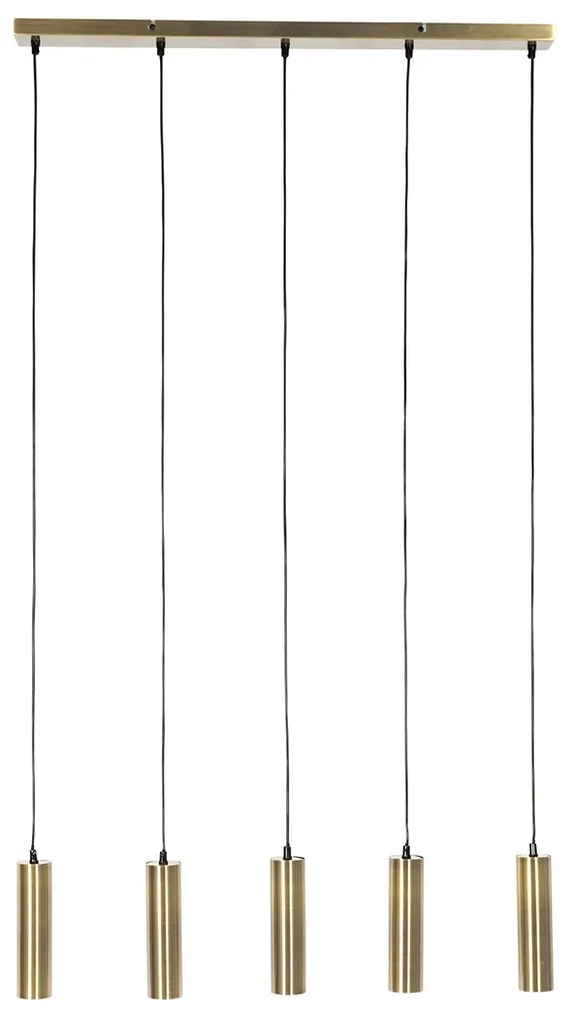Модерен висящ аплик бронз 5-светлина - Jeana