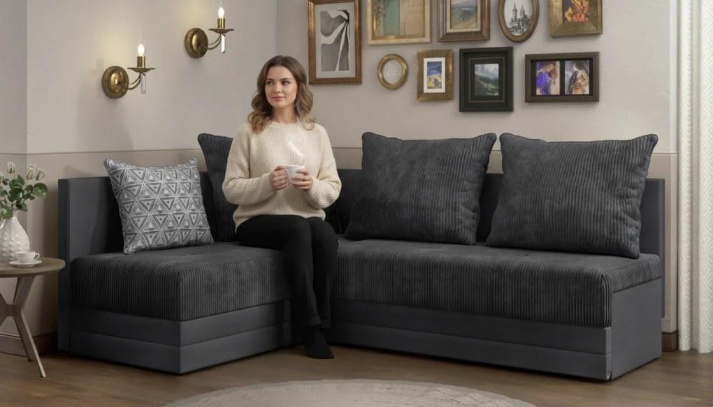 Разтегателен ъглов диван Арамо