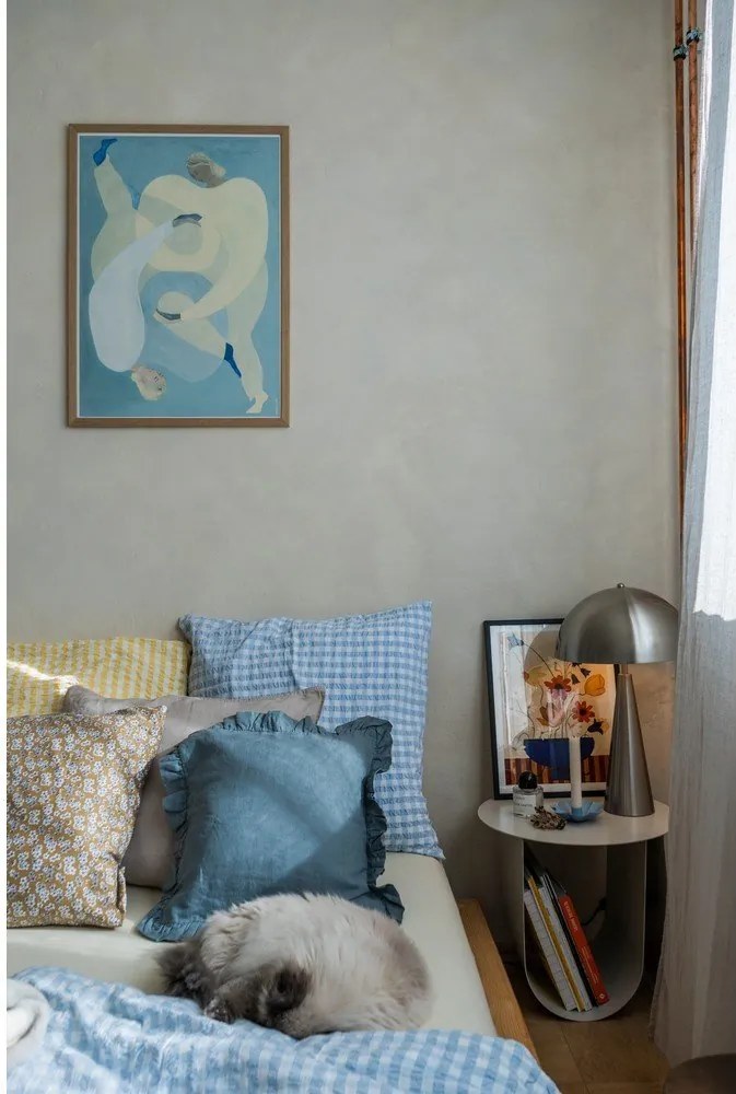 Настолна лампа в сребристо, височина 51 cm Sublime - Leitmotiv