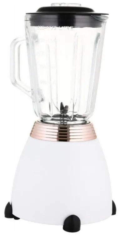 Блендер Laretti LR-FP7310, 500W, 1.5 л, Ножове от неръждаема стомана, 2 скорости + импулс, Заключващ механизъм, Бял
