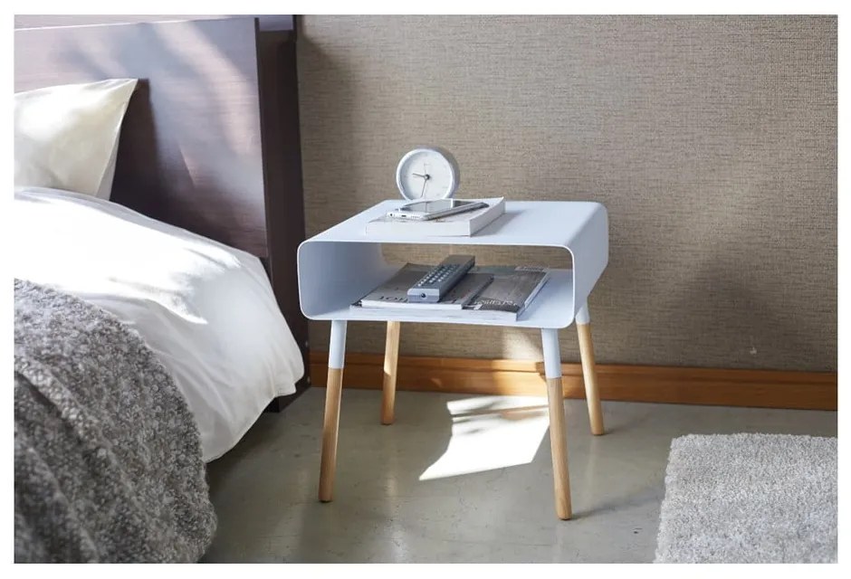 Бяла масичка за кафе , височина 35 cm Plain - YAMAZAKI