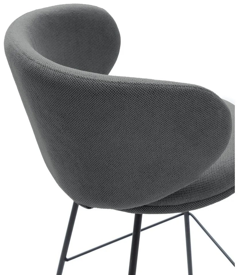 Тъмносиви бар столове в комплект от 2 бр. (височина на седалката 65 cm) Rush – Marckeric