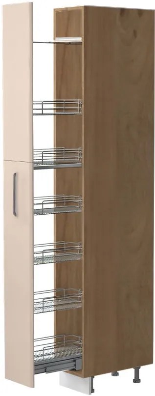 Висок подов шкаф Modena K23-30-1KZ-Walnut - Beige