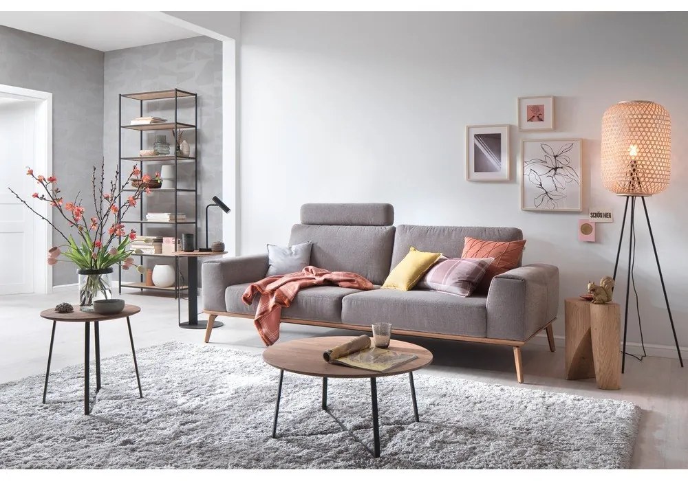 Черна LED затъмняваща се настолна лампа (височина 48 cm) Stina – Fischer & Honsel