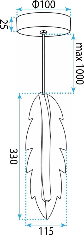 ВИСЯЩА ТАВАННА LED ЛАМПА G157-CP GOLD