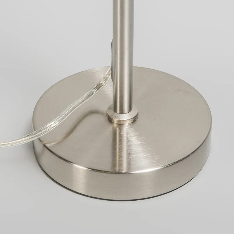 Модерна настолна лампа стоманена регулируема - Parte