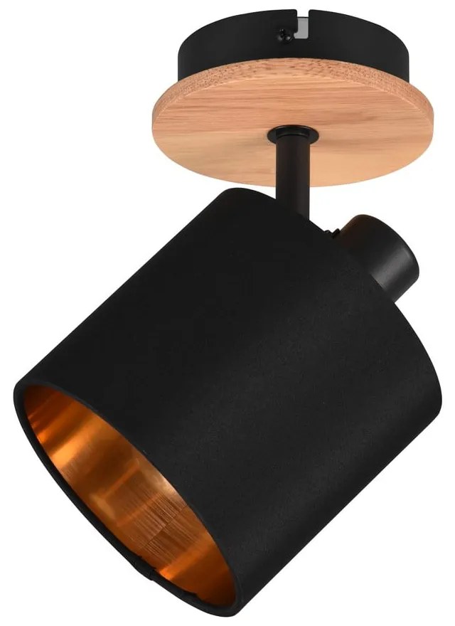 Прожектор в черен и естествен цвят ø 12 cm Tommy – Reality