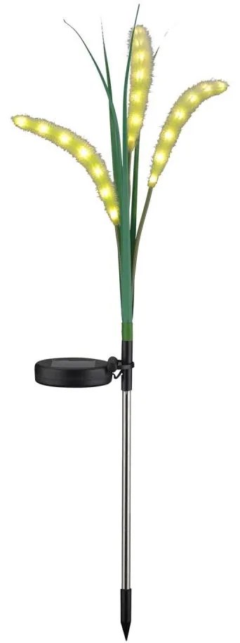 LED Соларна лампа FLORA LED/1,2V 3000K 600 mAh IP44 черен