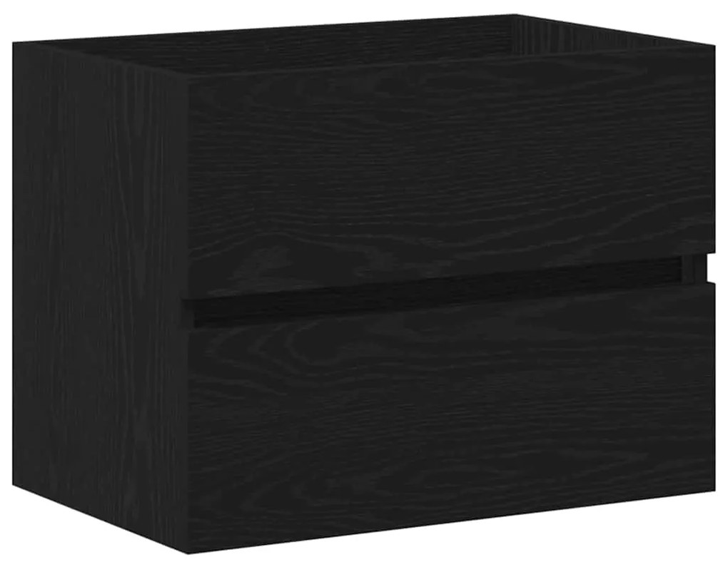 862542 vidaXL Шкаф за мивка Черния дъб 60 x 38.5 x 45 cm Инженерно дърво