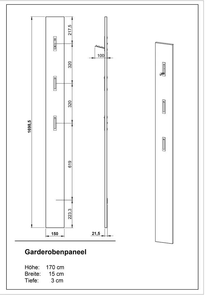 Сива и бежова закачалка за стена Utah - Germania