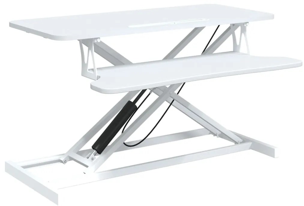 336402 vidaXL Регулируемо бюро, 90x40x(13-50) см, стомана и инженерно дърво