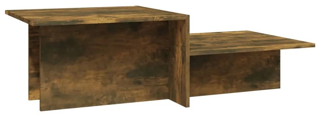 815144 vidaXL Маса за кафе, опушен дъб, 111,5x50x33 см, инженерно дърво