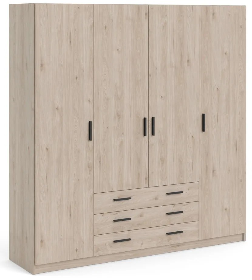 Гардероб от декор от дъб естествен 196x200 cm Sprint – Tvilum