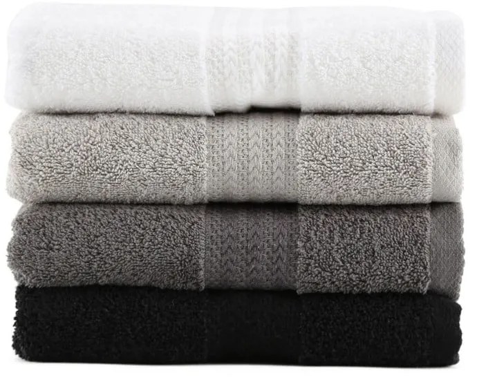 Комплект от 4 памучни кърпи Shadow, 50 x 90 cm - Foutastic