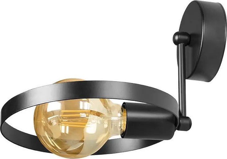 Аплик ВЕНЕРА, черен, 1xE27