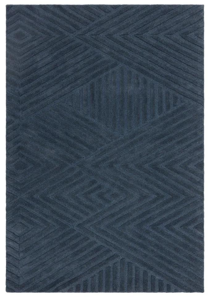 Тъмносин вълнен килим 160x230 cm Hague - Asiatic Carpets